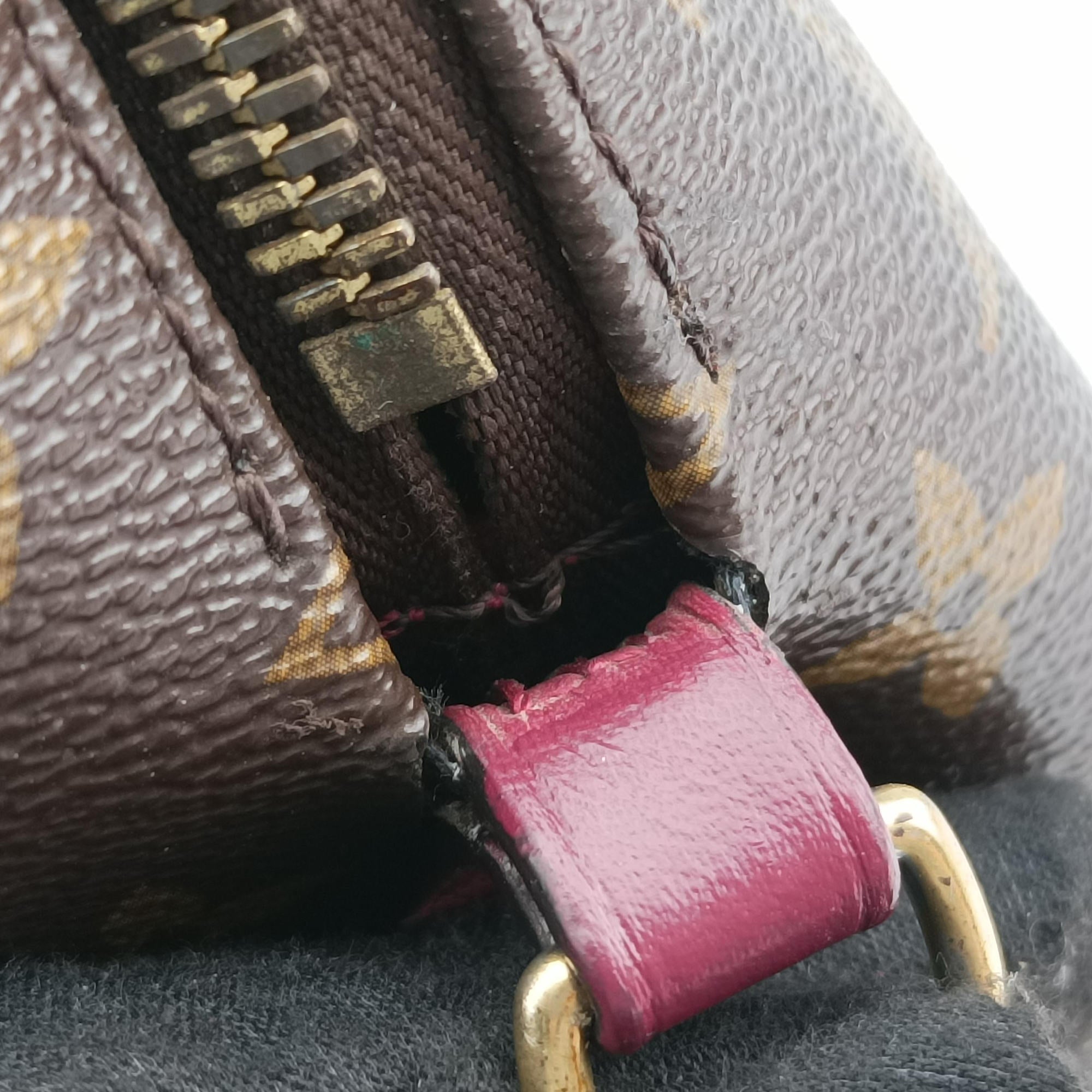 Pre-owned Louis Vuitton RETIRO PM Brown × AURORE Monogram Canvas×calf leather M40545 shoulderbag | stylenewstar