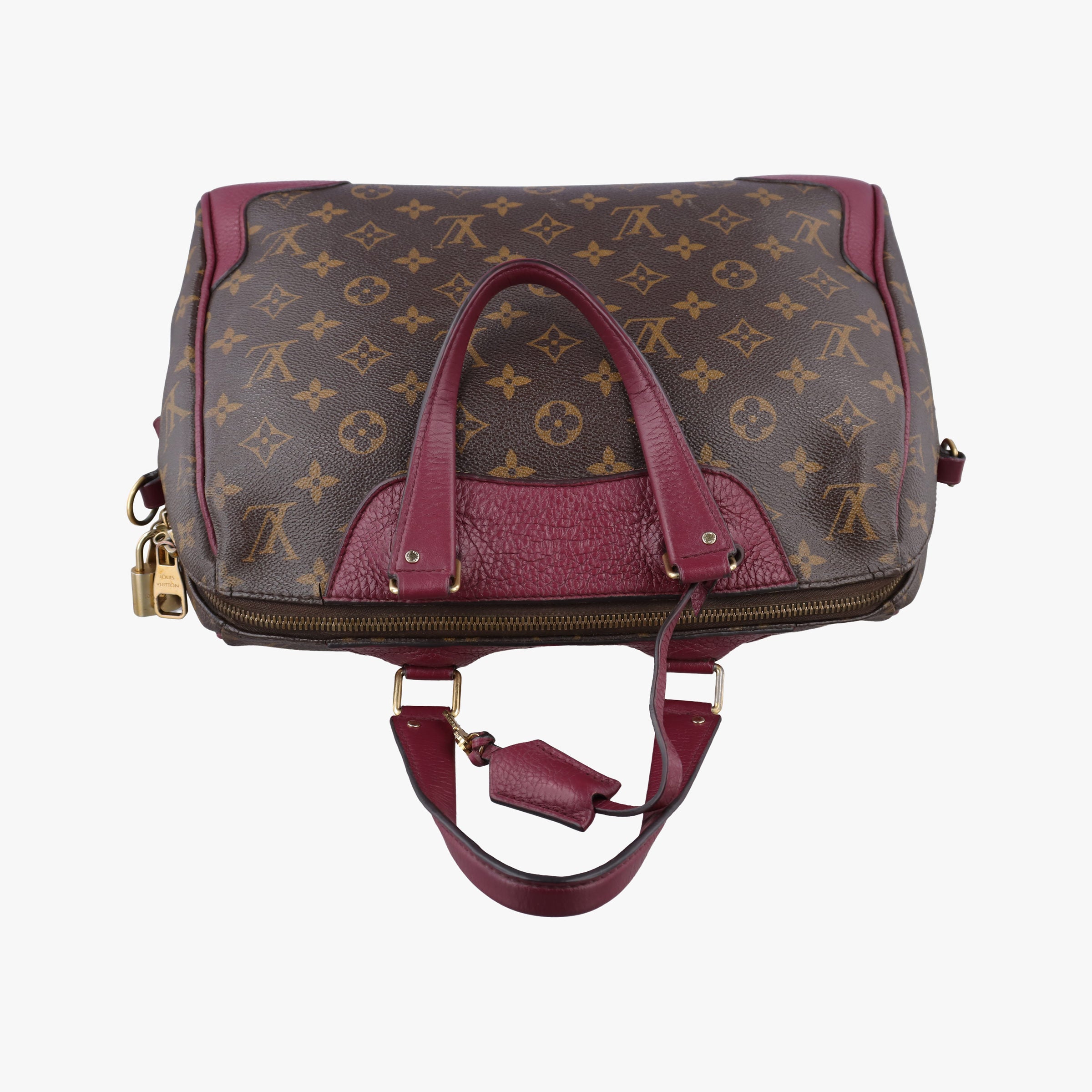Pre-owned Louis Vuitton RETIRO PM Brown × AURORE Monogram Canvas×calf leather M40545 shoulderbag | stylenewstar
