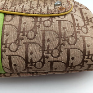 Pre-owned Christian Dior Rasta Trotter beige×Red×Multicolor Jacquard×Leather  shoulderbag | stylenewstar