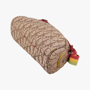 Pre-owned Christian Dior Rasta Trotter beige×Red×Multicolor Jacquard×Leather  shoulderbag | stylenewstar