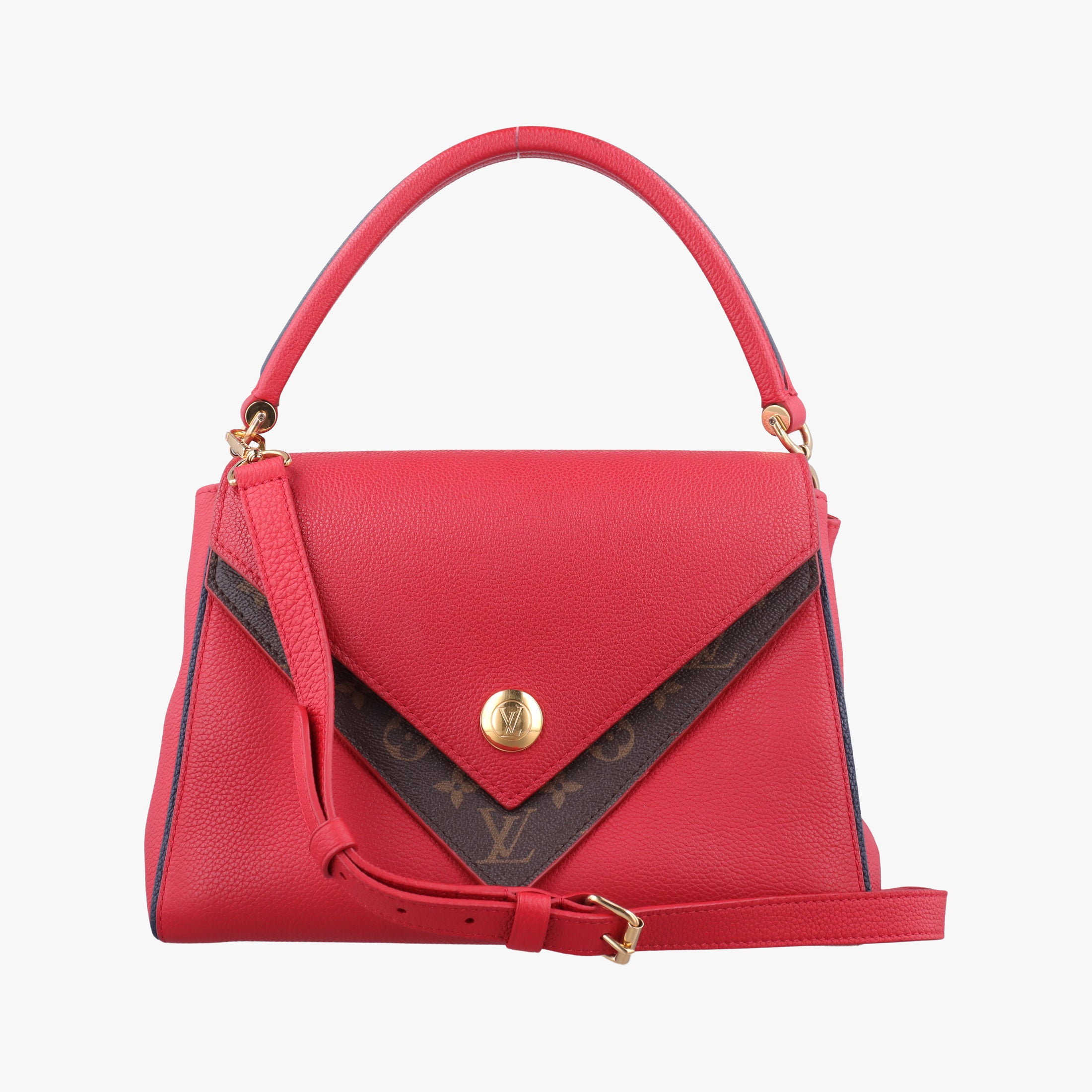 Secondhand Louis Vuitton DOUBLE V ruby Monogram Canvas ácalf leather M54624 shoulderbag | stylenewstar