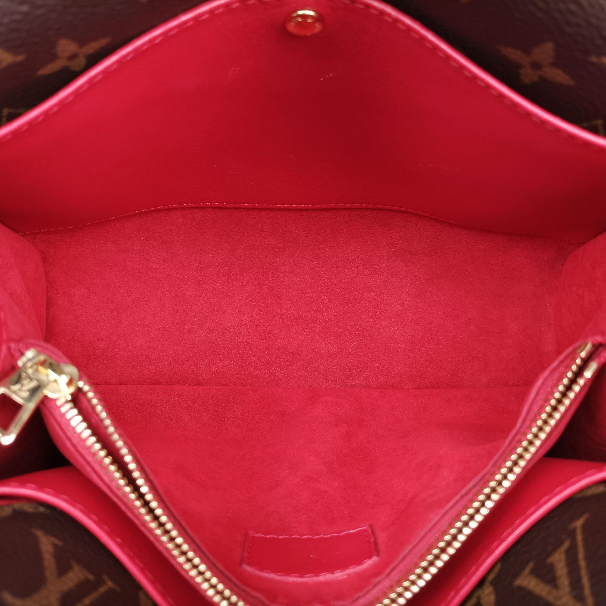 Secondhand Louis Vuitton DOUBLE V ruby Monogram Canvas ácalf leather M54624 shoulderbag | stylenewstar