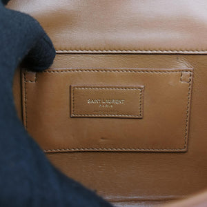 Pre-owned Yves Saint Laurent KATE Brown suede 354119 shoulderbag | stylenewstar