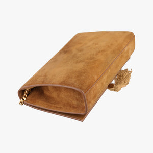 Pre-owned Yves Saint Laurent KATE Brown suede 354119 shoulderbag | stylenewstar