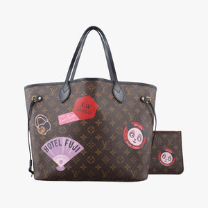 Pre-owned Louis Vuitton World Tour Neverfull MM Monogram Brown Monogram Canvas M42844 shoulderbag | stylenewstar
