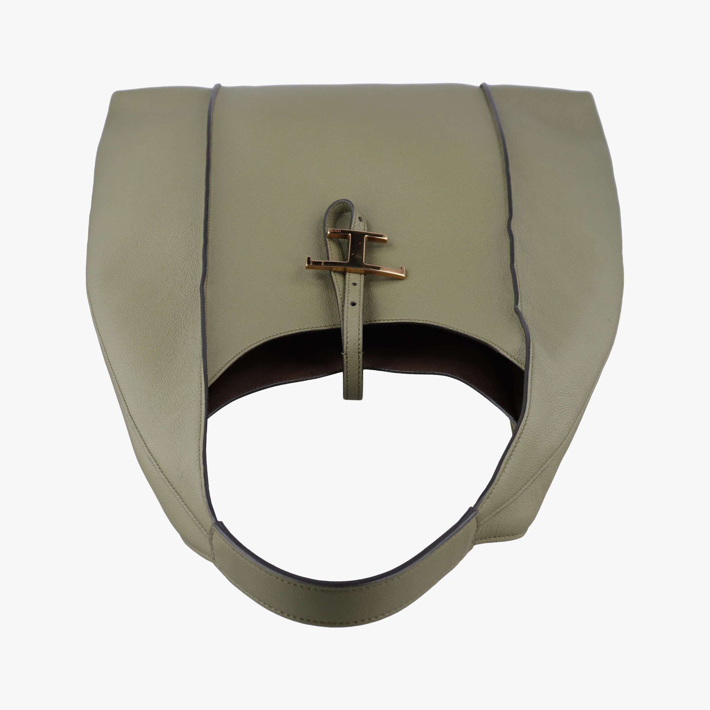 Pre-owned TODS T Timeless Green Leather  shoulderbag | stylenewstar