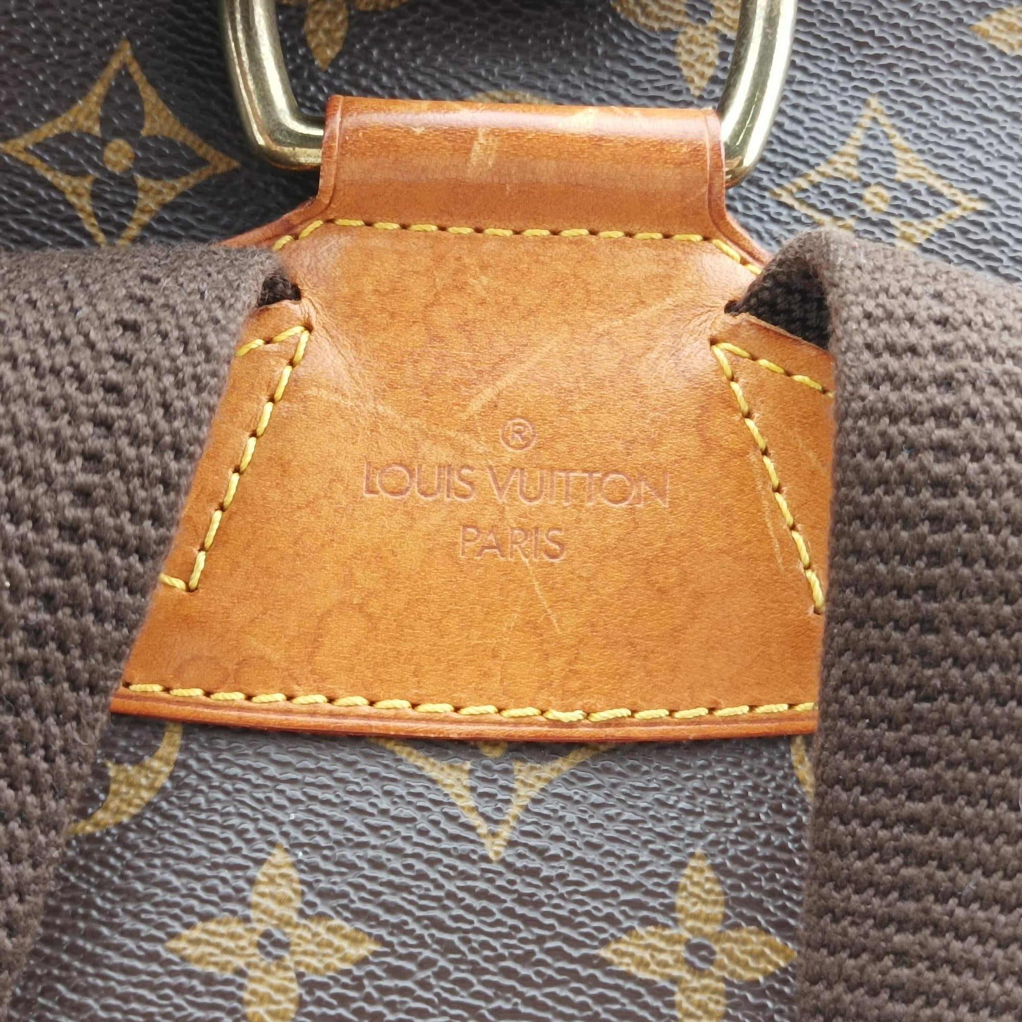 Pre-owned Louis Vuitton MONTSOURIS GM brown Monogram Canvas M51135 backpack/rucksack | stylenewstar
