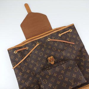 Pre-owned Louis Vuitton MONTSOURIS GM brown Monogram Canvas M51135 backpack/rucksack | stylenewstar