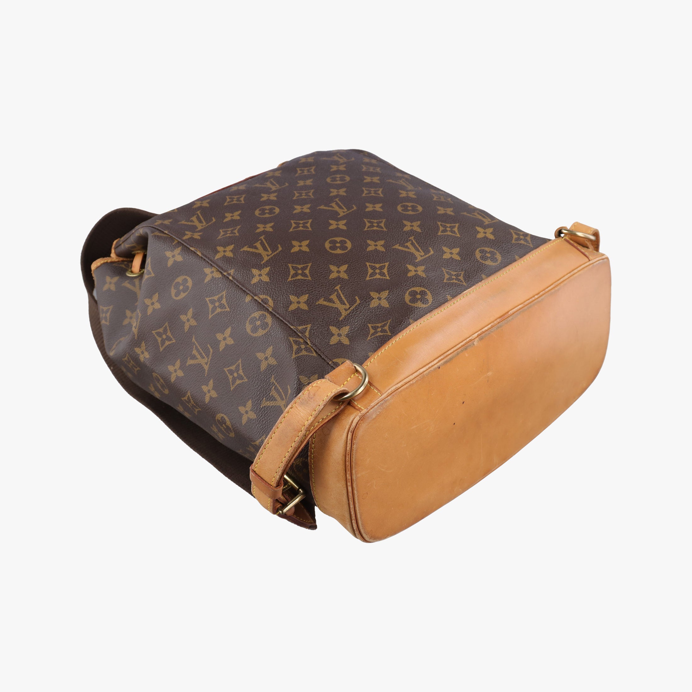 Pre-owned Louis Vuitton MONTSOURIS GM brown Monogram Canvas M51135 backpack/rucksack | stylenewstar