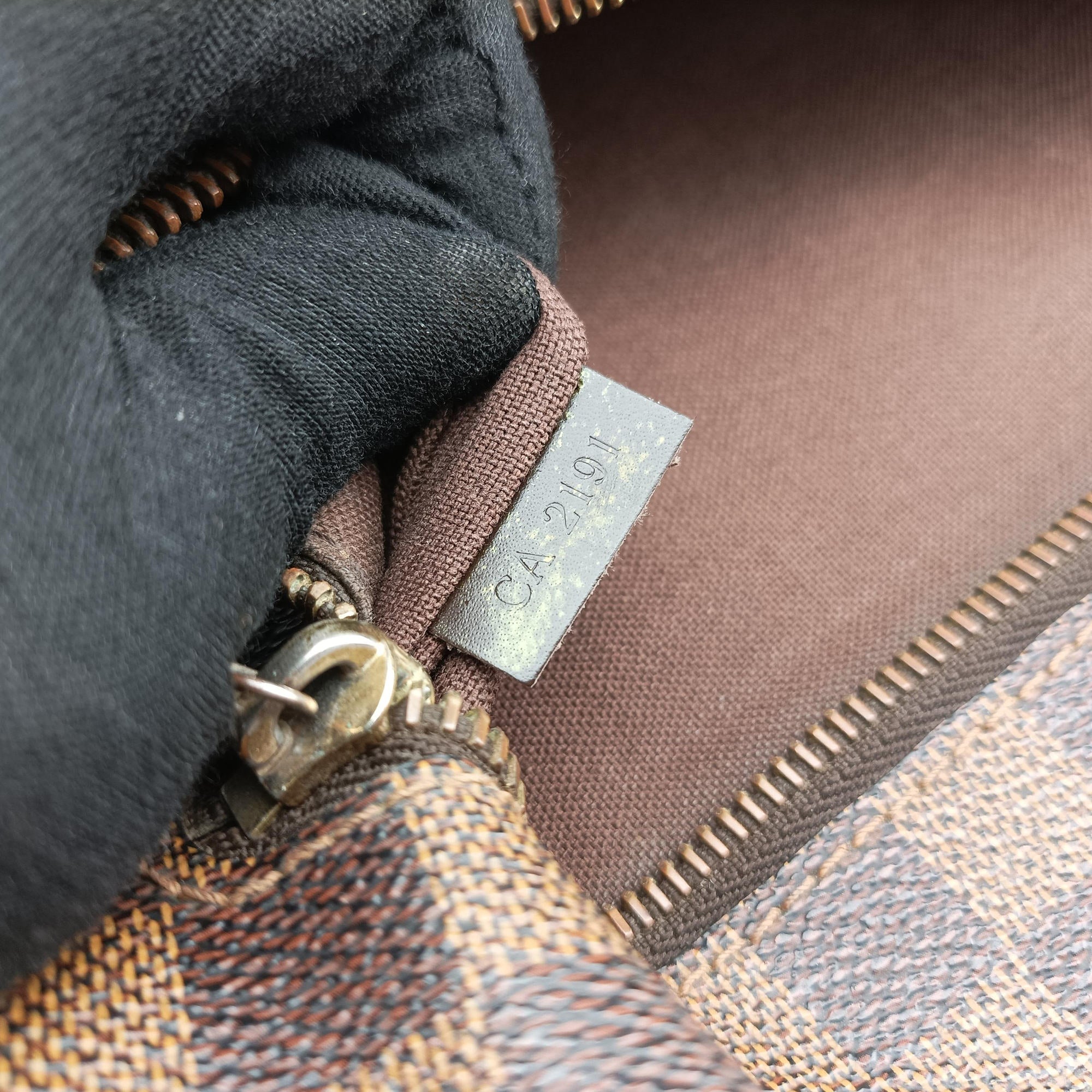 Pre-owned Louis Vuitton BROOKLYN MM EBENE Damier Canvas N51211 shoulderbag | stylenewstar