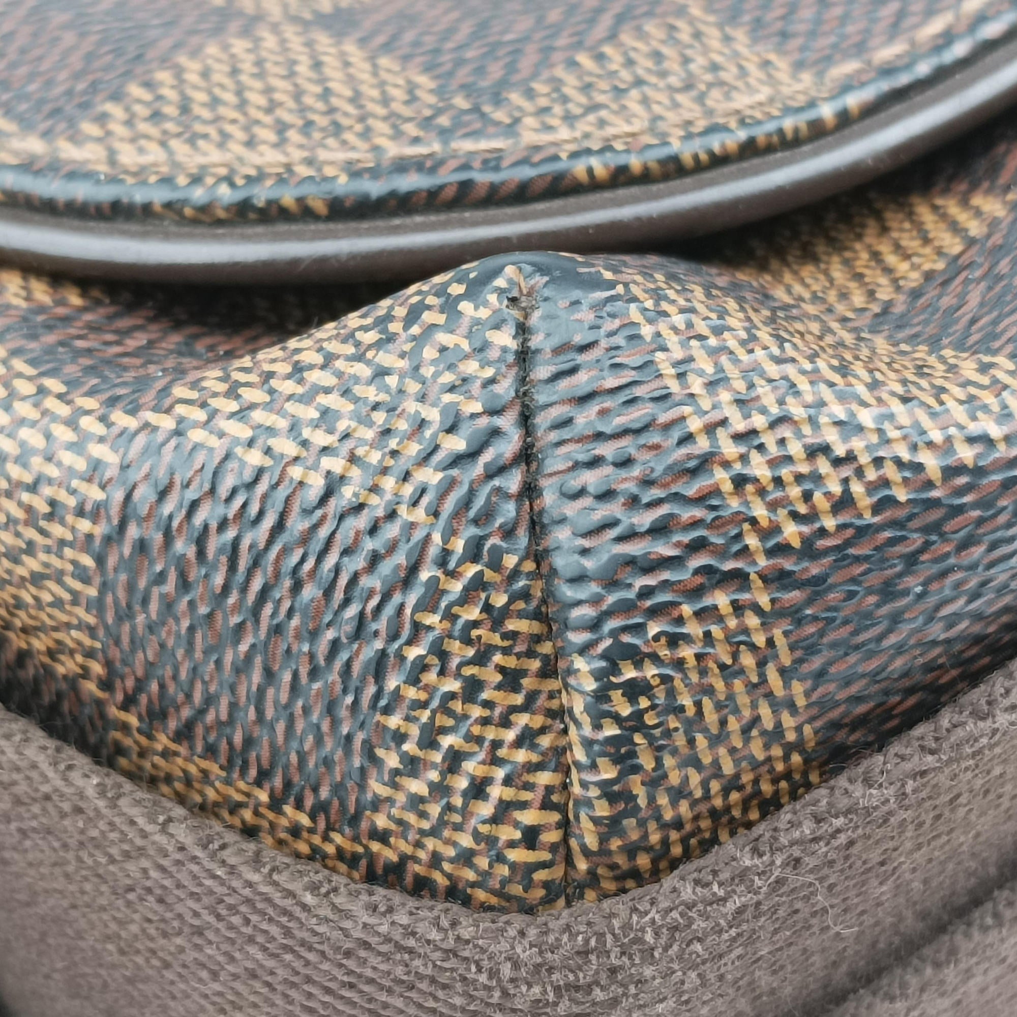 Pre-owned Louis Vuitton BROOKLYN MM EBENE Damier Canvas N51211 shoulderbag | stylenewstar