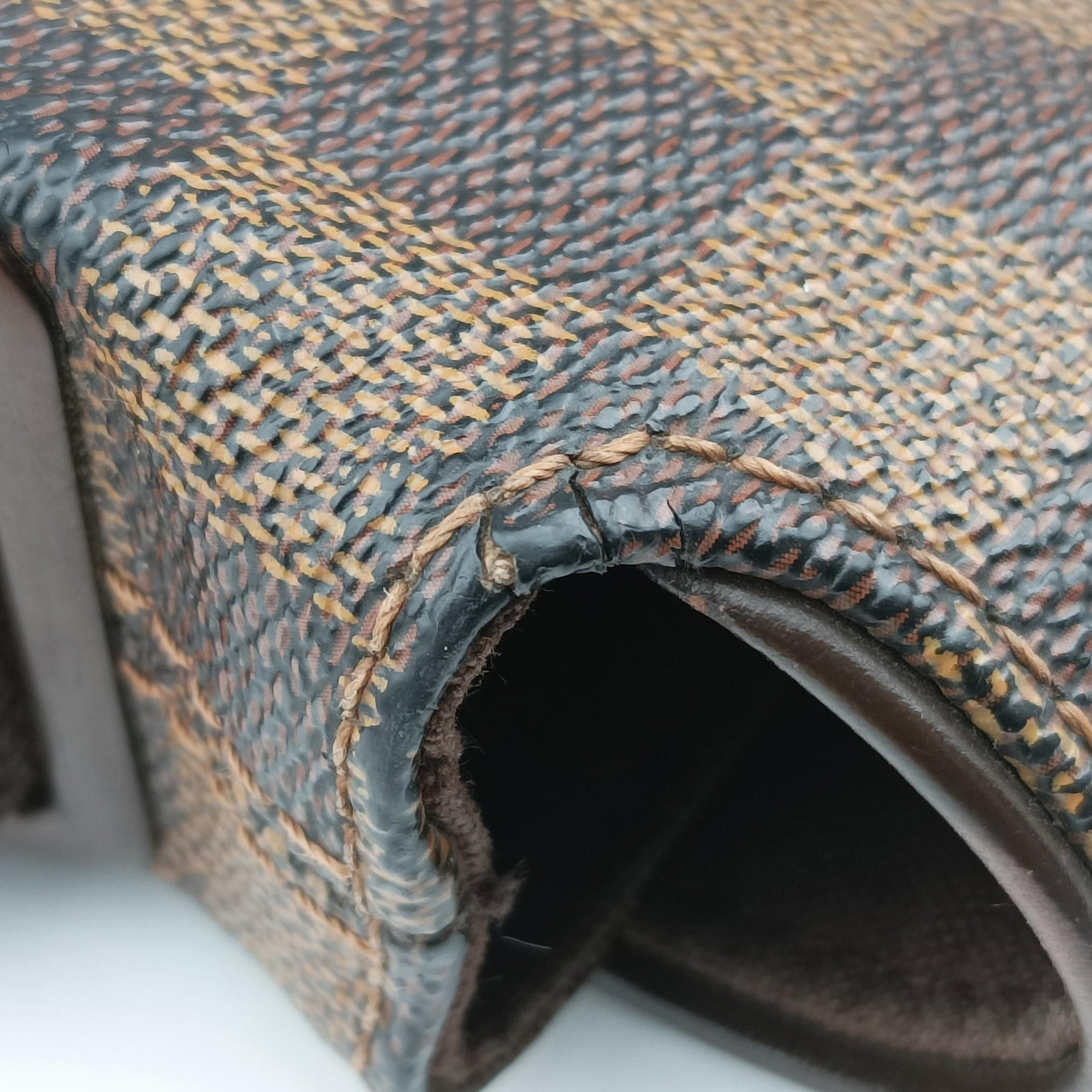Pre-owned Louis Vuitton BROOKLYN MM EBENE Damier Canvas N51211 shoulderbag | stylenewstar