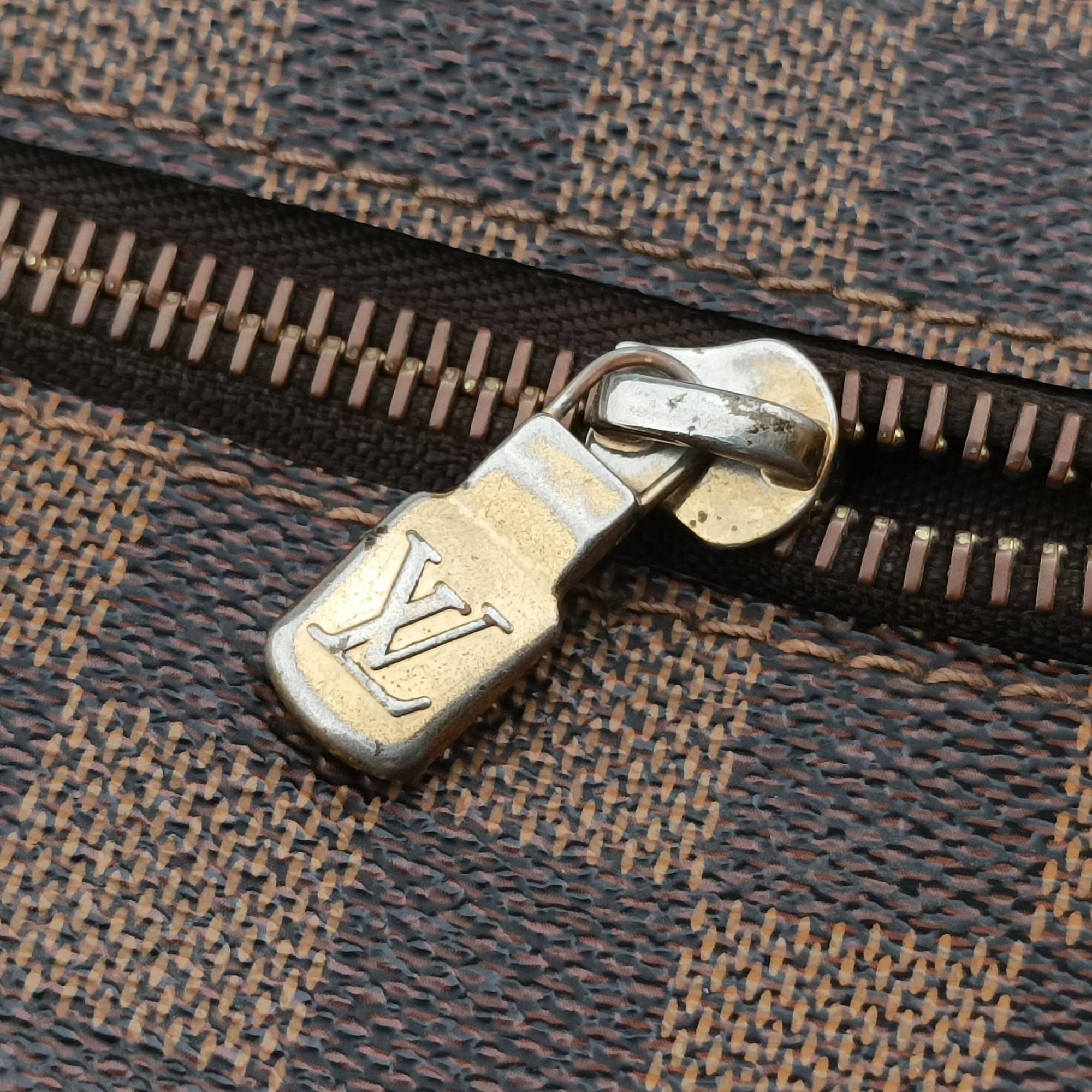 Pre-owned Louis Vuitton BROOKLYN MM EBENE Damier Canvas N51211 shoulderbag | stylenewstar