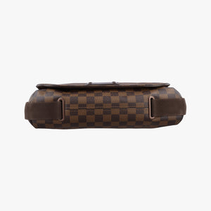 Pre-owned Louis Vuitton BROOKLYN MM EBENE Damier Canvas N51211 shoulderbag | stylenewstar
