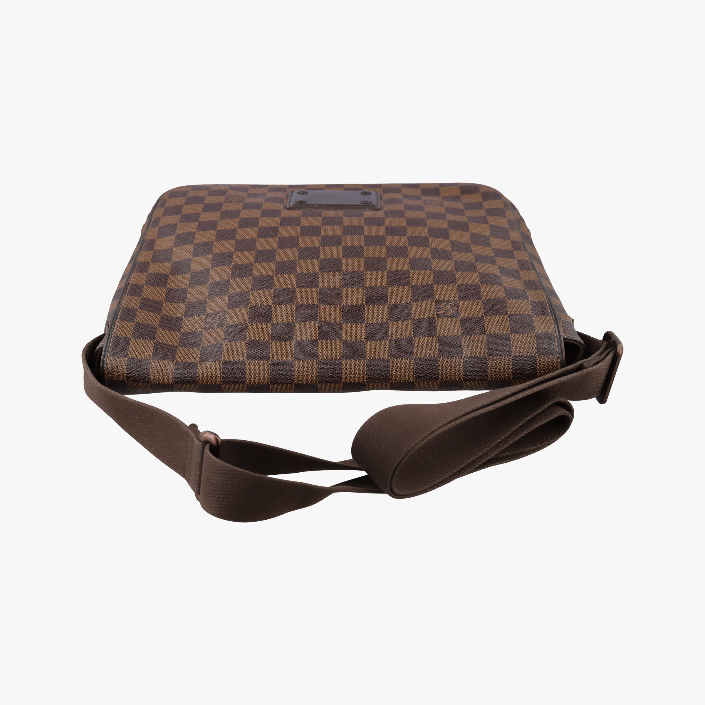 Pre-owned Louis Vuitton BROOKLYN MM EBENE Damier Canvas N51211 shoulderbag | stylenewstar