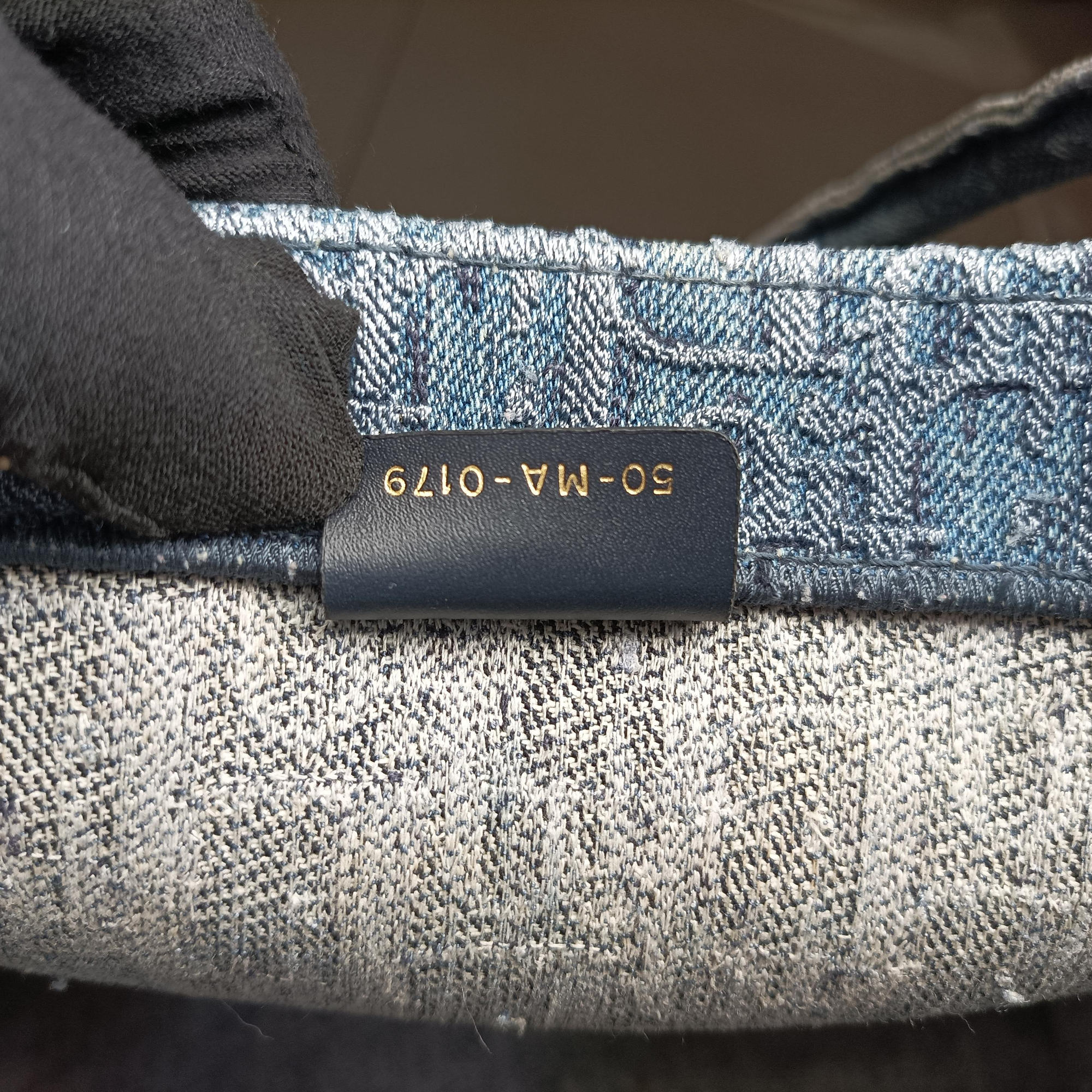 Vintage Christian Dior BOOK TOTE Navy Denim  handbag | stylenewstar