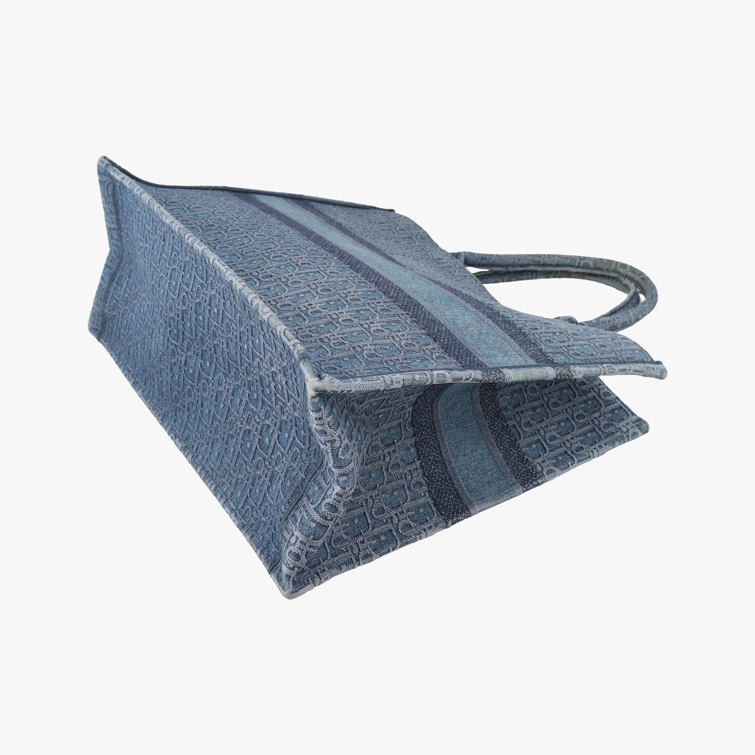 Vintage Christian Dior BOOK TOTE Navy Denim  handbag | stylenewstar