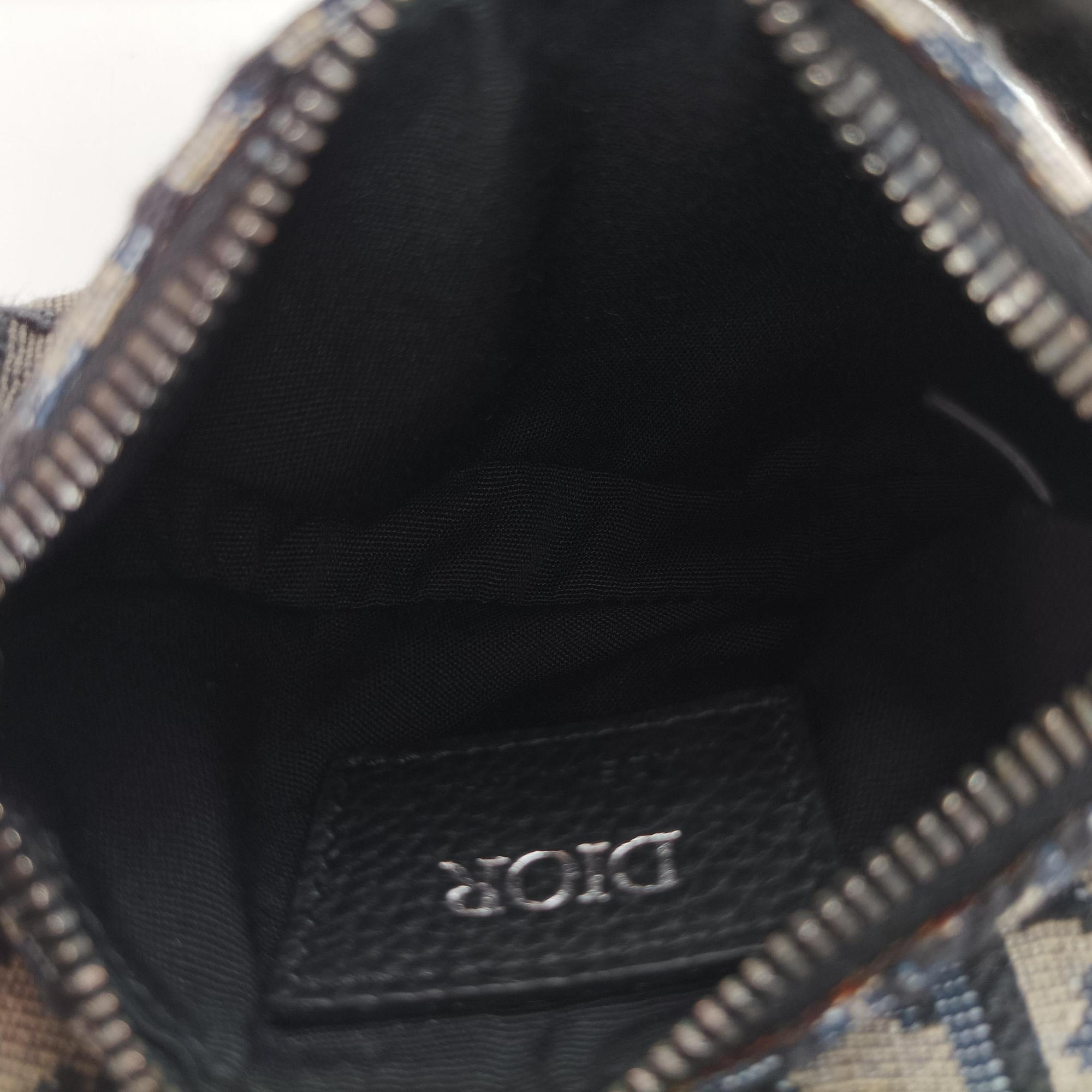 Vintage Christian Dior saddle Navy×Gray Jacquard  bum bag/waist bag | stylenewstar