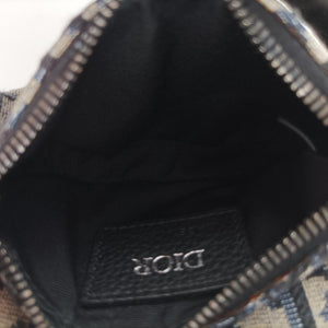 Vintage Christian Dior saddle Navy×Gray Jacquard  bum bag/waist bag | stylenewstar