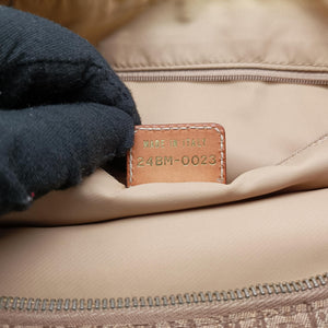 Pre-owned Christian Dior Street Chic Beige×Camel canvasxleather  shoulderbag | stylenewstar