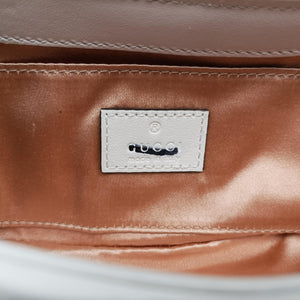 Vintage Gucci Horsebit White Leather 764339 shoulderbag | stylenewstar