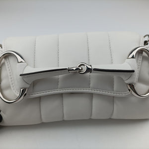 Vintage Gucci Horsebit White Leather 764339 shoulderbag | stylenewstar