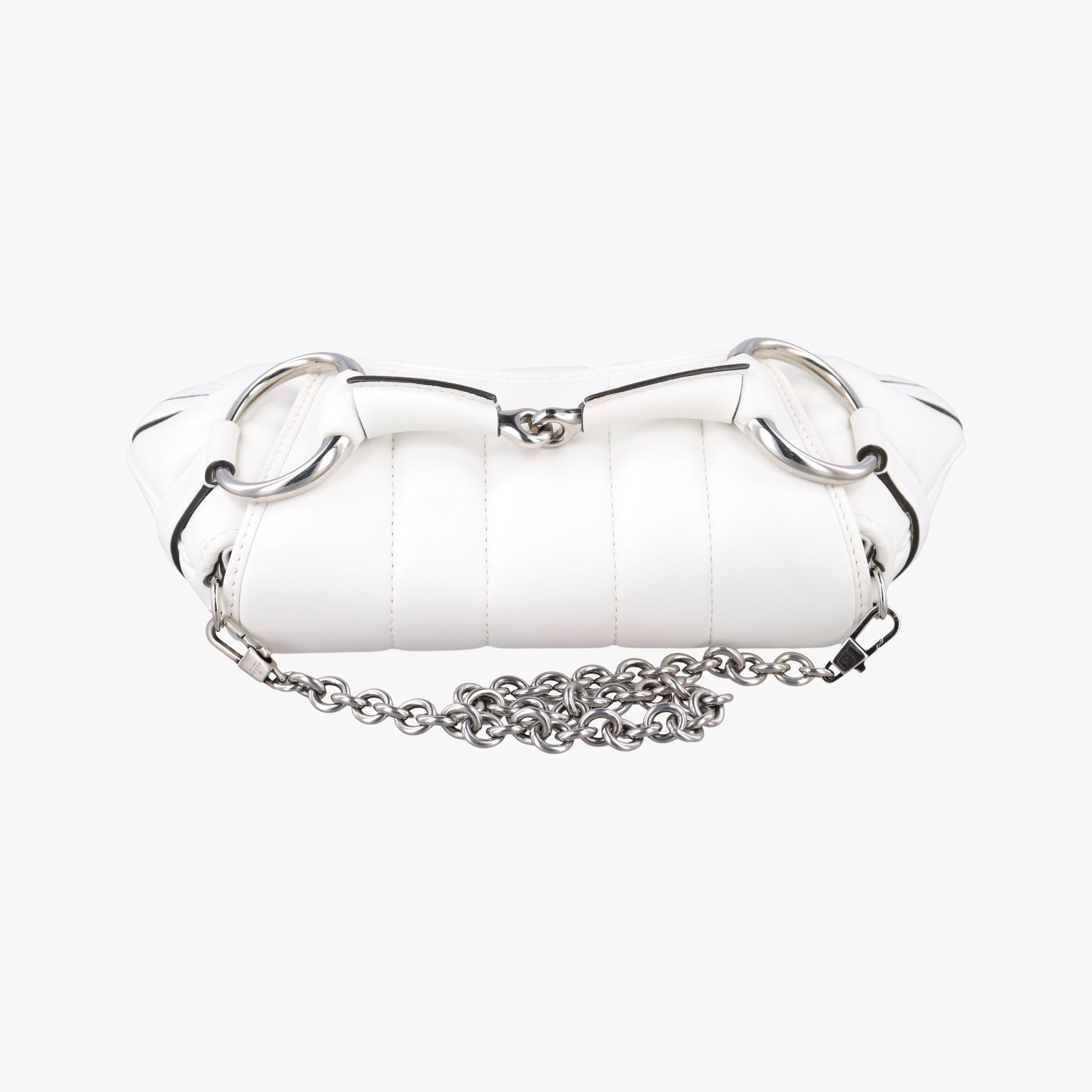 Vintage Gucci Horsebit White Leather 764339 shoulderbag | stylenewstar