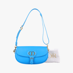 Secondhand Christian Dior Bobby Blue leather  shoulderbag | stylenewstar