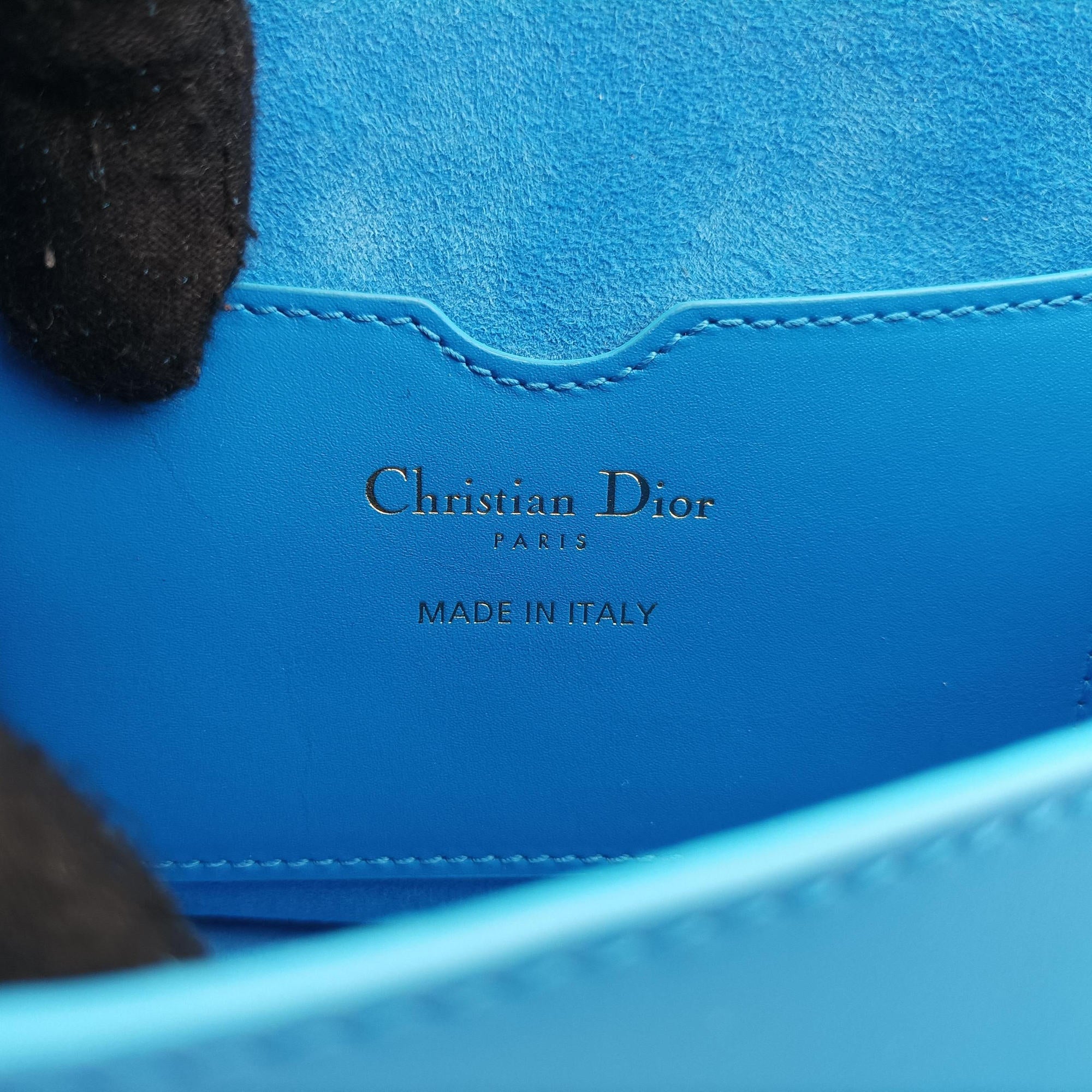 Secondhand Christian Dior Bobby Blue leather  shoulderbag | stylenewstar