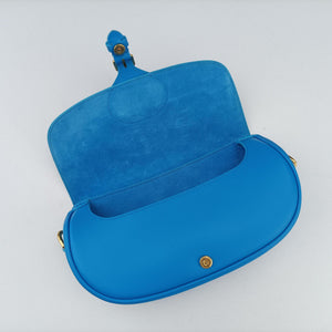 Secondhand Christian Dior Bobby Blue leather  shoulderbag | stylenewstar