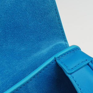 Secondhand Christian Dior Bobby Blue leather  shoulderbag | stylenewstar