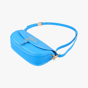 Secondhand Christian Dior Bobby Blue leather  shoulderbag | stylenewstar