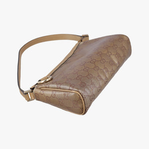 Pre-owned Gucci Abbey Brown PVC coated canvas 145750 handbag | stylenewstar