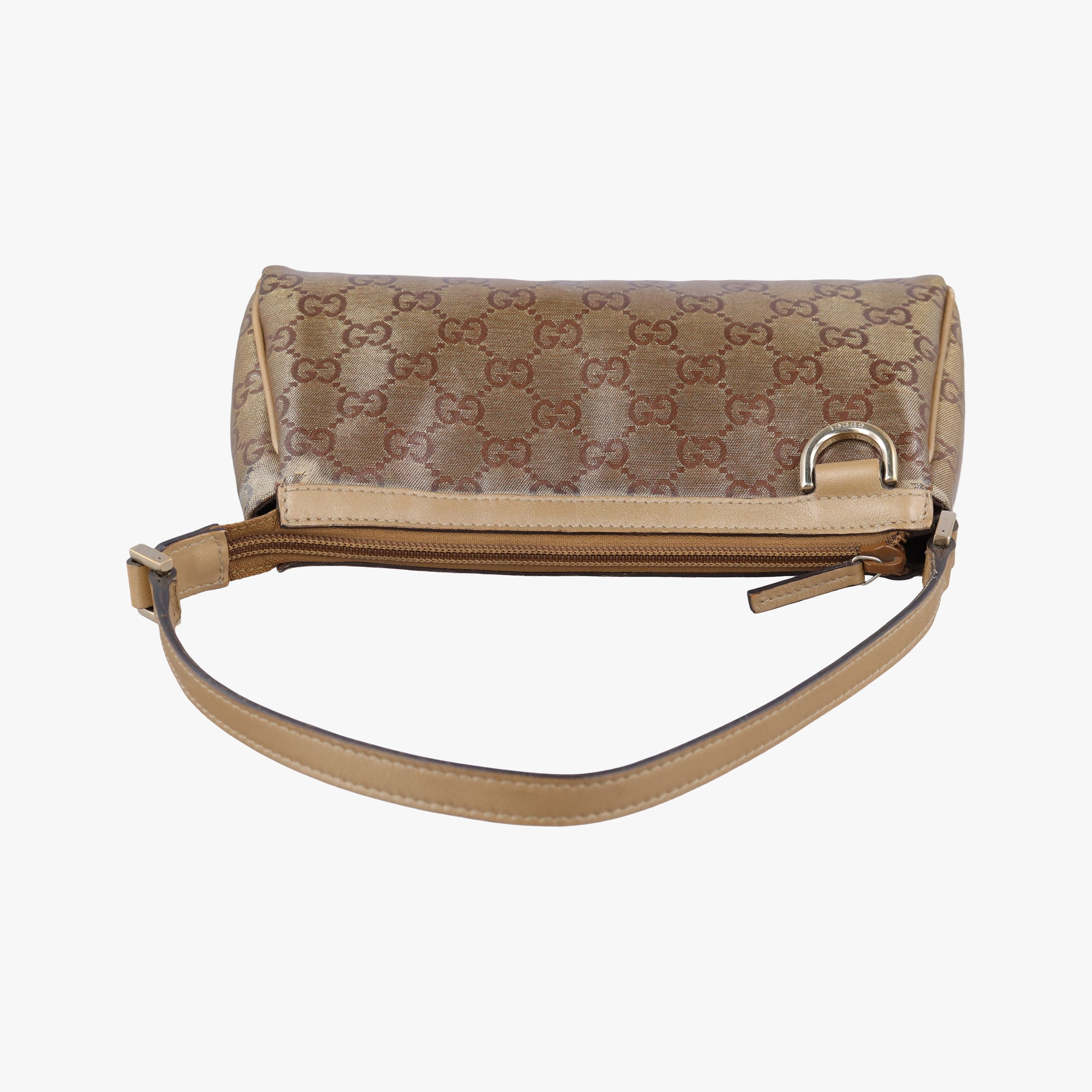 Pre-owned Gucci Abbey Brown PVC coated canvas 145750 handbag | stylenewstar