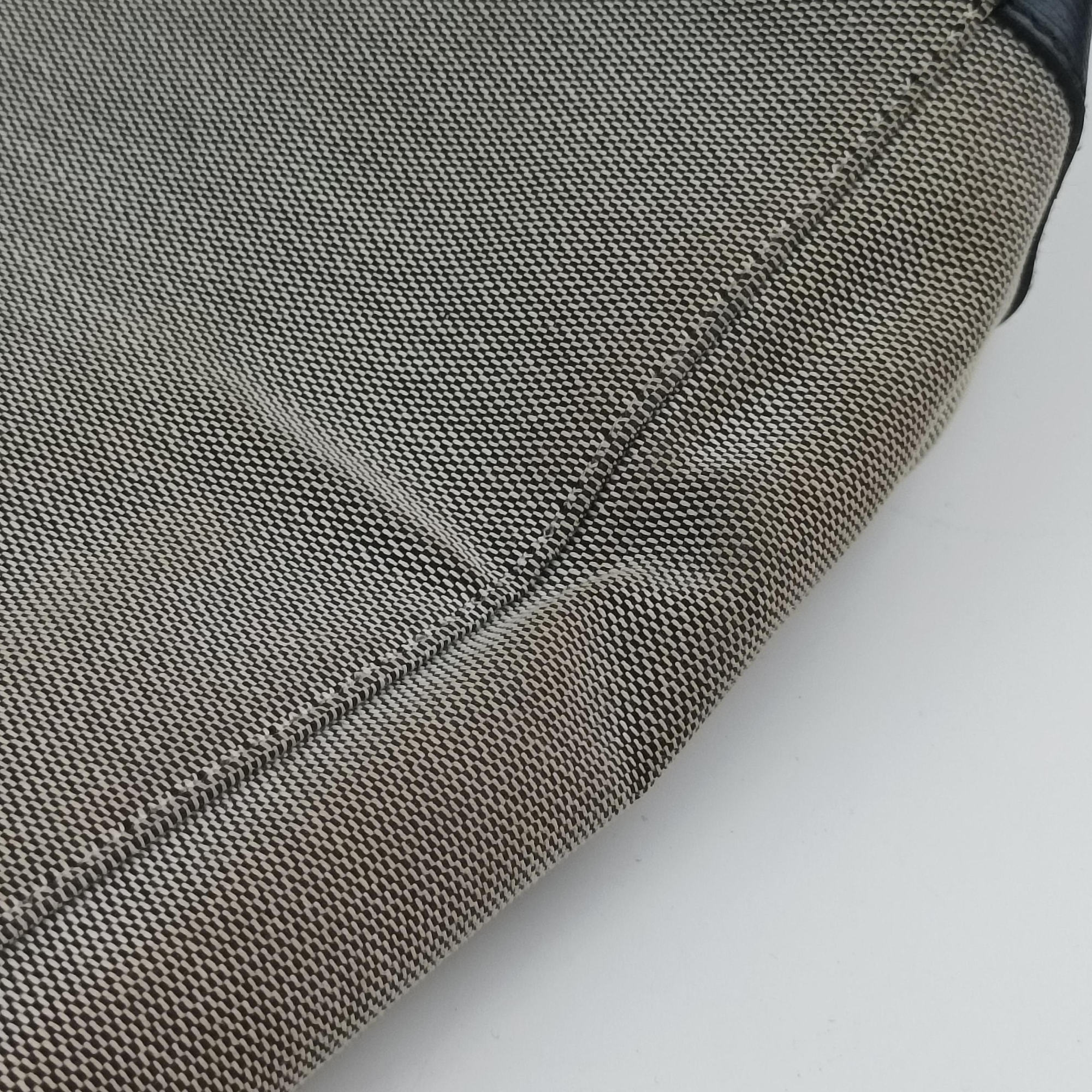 Pre-owned Gucci G logo tote Gray×Navy Leather×Canvas 002.11 shoulderbag | stylenewstar