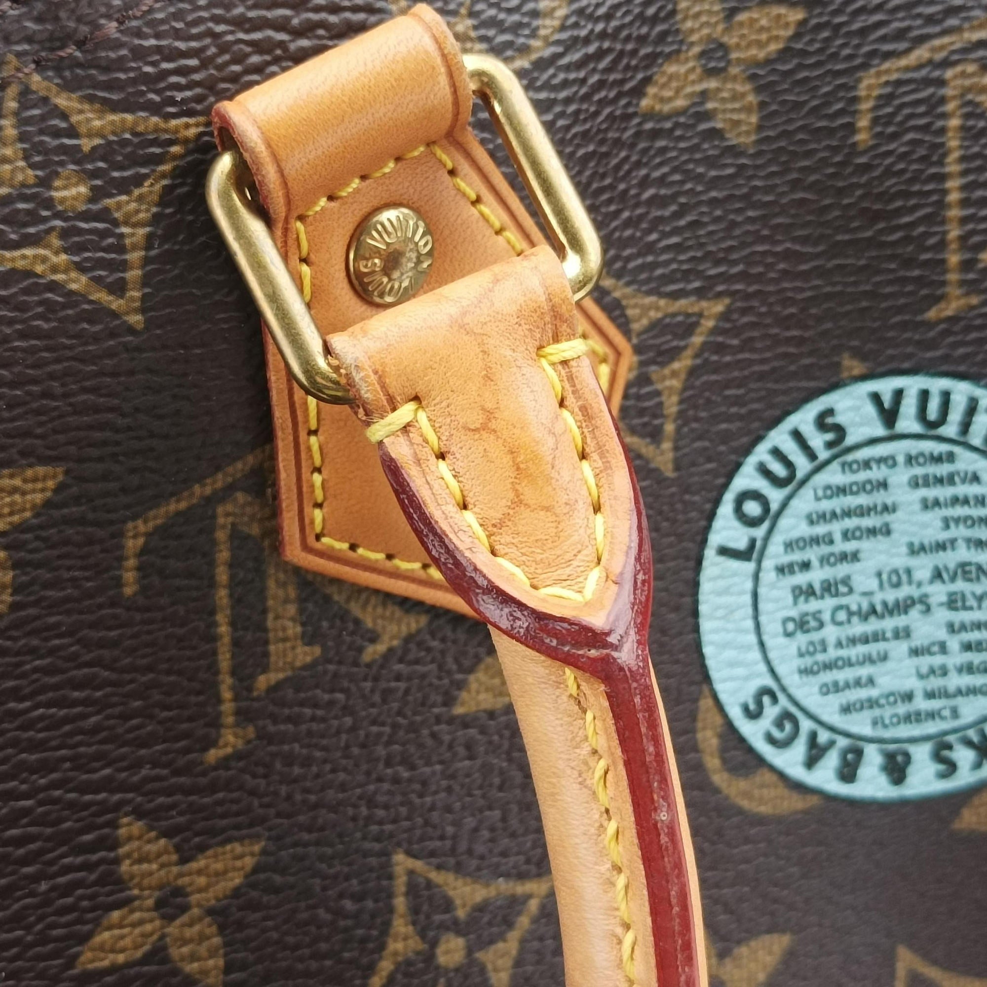 Vintage Louis Vuitton World Tour Edition Speedy Bandouliere 30 Brown×multi Monogram Canvas  shoulderbag | stylenewstar