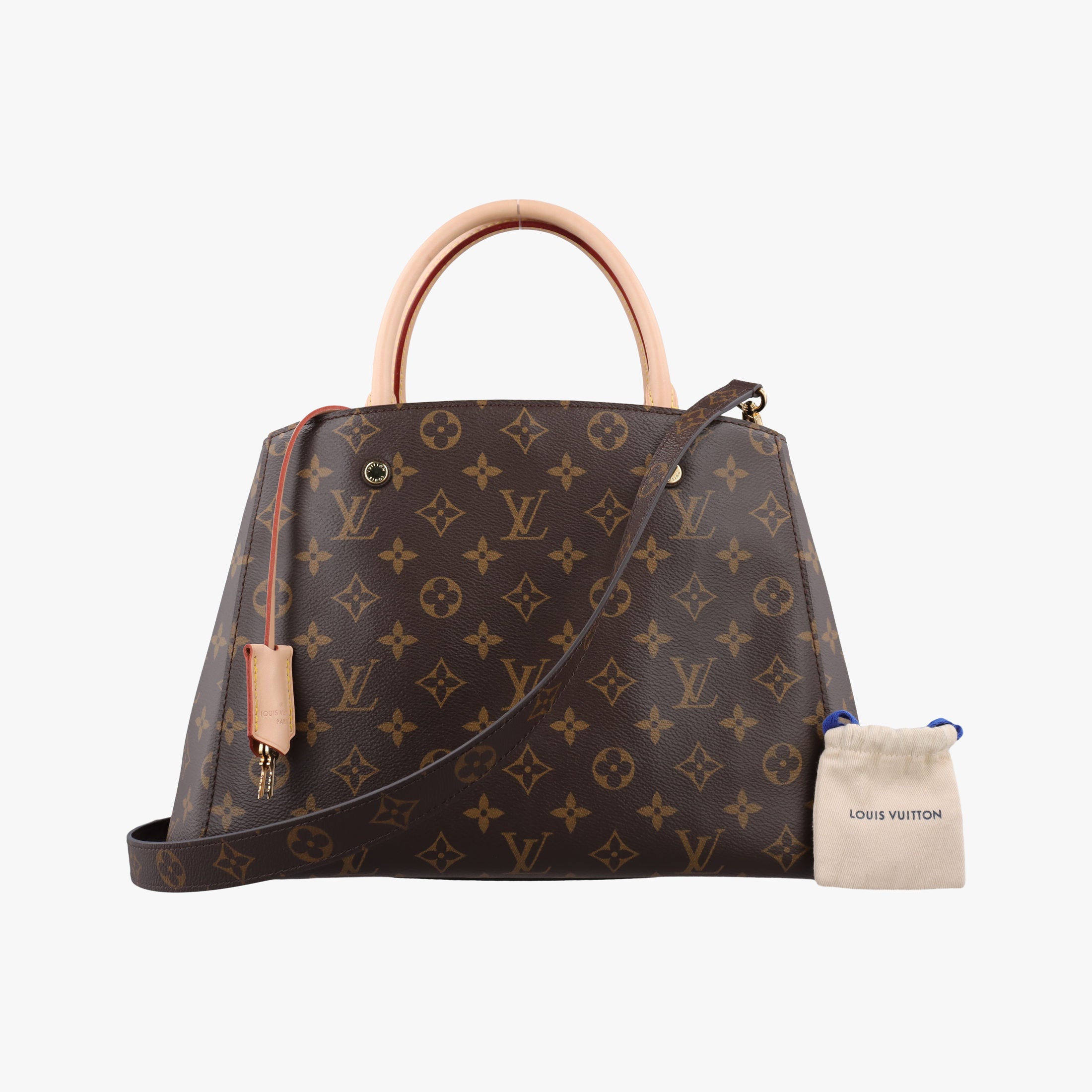 Secondhand Louis Vuitton Montaigne MM Brown Monogram Canvas M41056 shoulderbag | stylenewstar