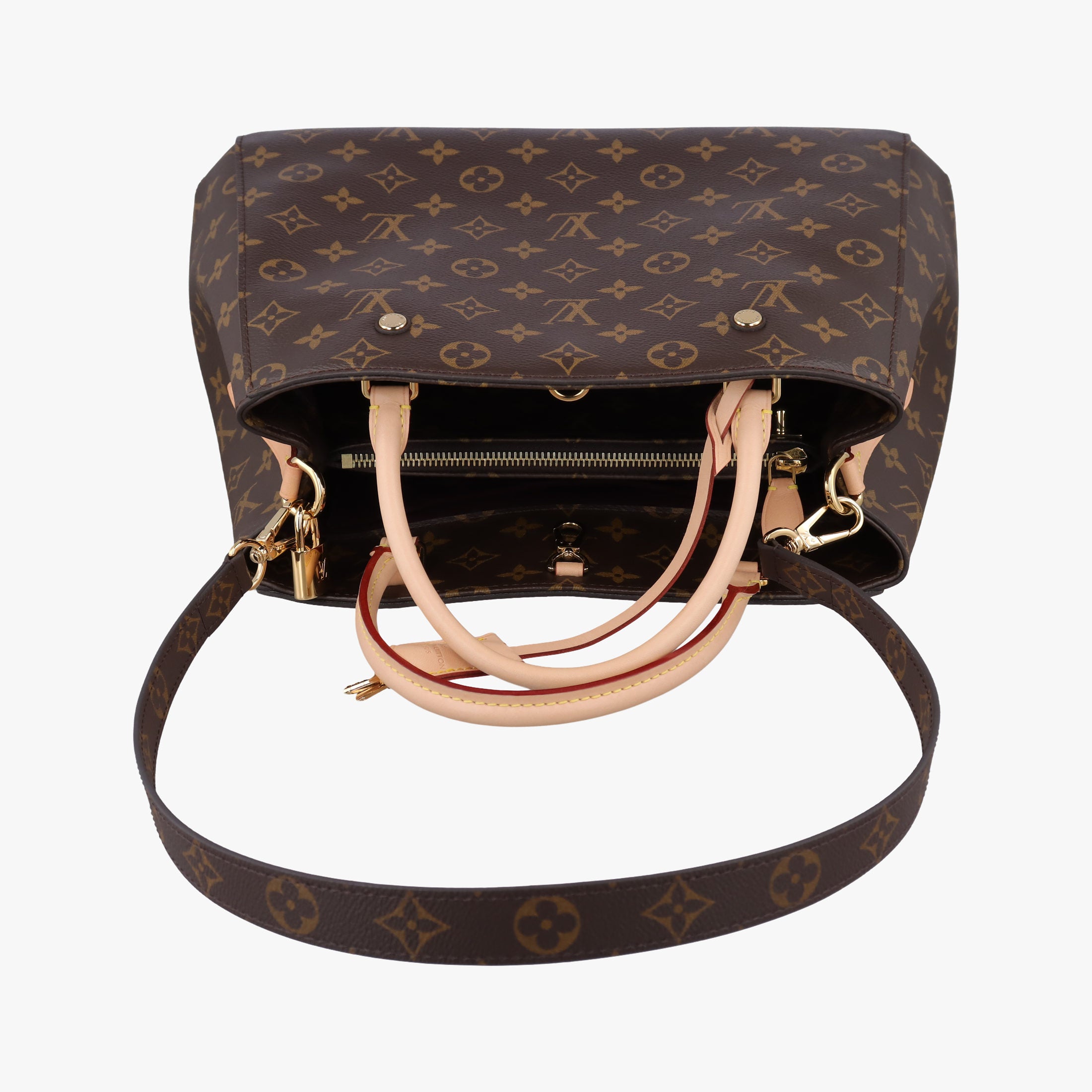 Secondhand Louis Vuitton Montaigne MM Brown Monogram Canvas M41056 shoulderbag | stylenewstar