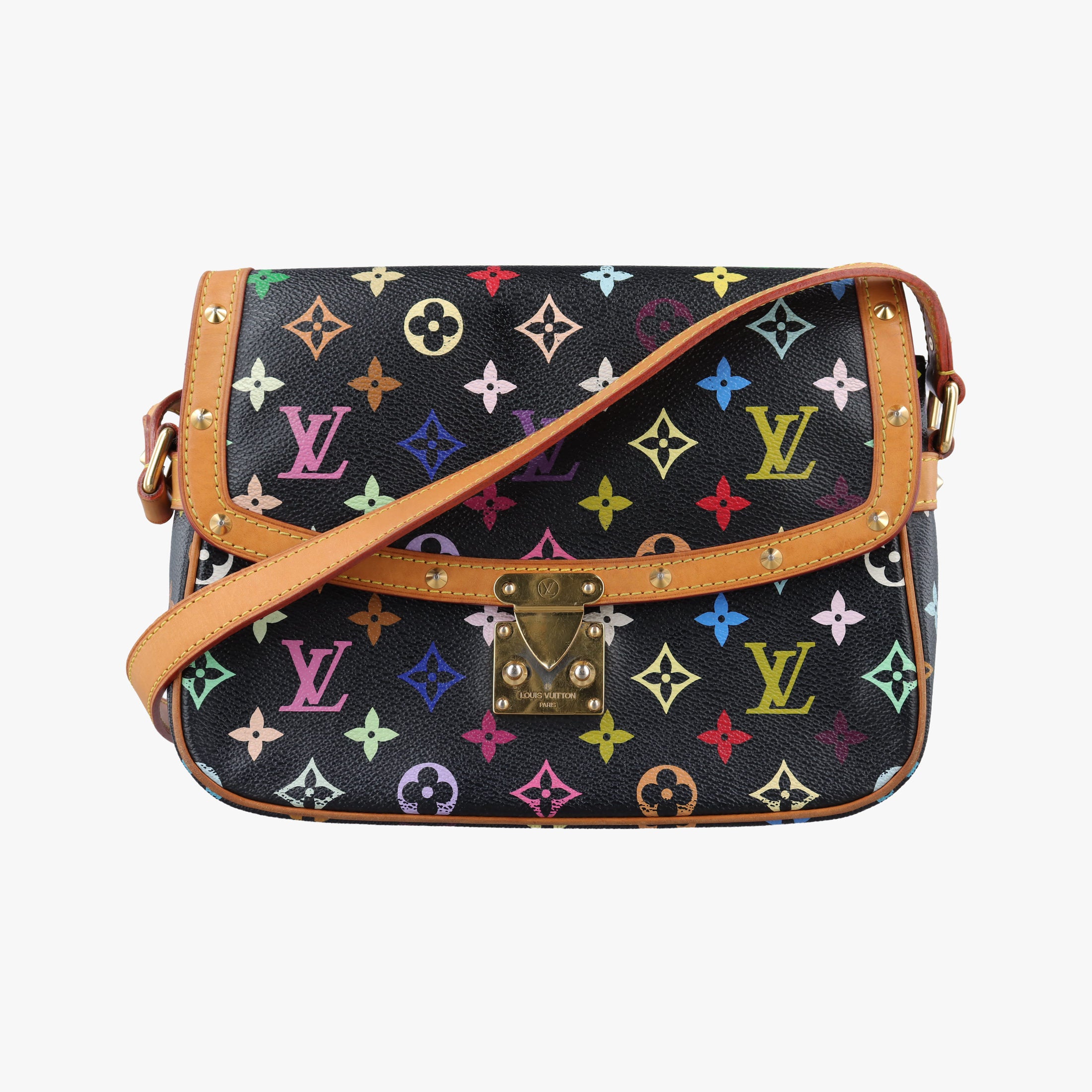 Pre-owned Louis Vuitton Sologne Noir Monogram Multicolor M92639 shoulderbag | stylenewstar