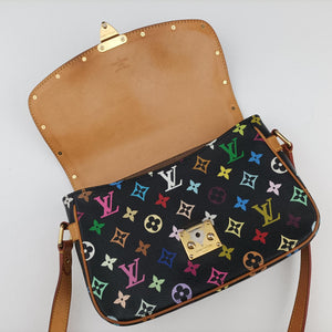 Pre-owned Louis Vuitton Sologne Noir Monogram Multicolor M92639 shoulderbag | stylenewstar