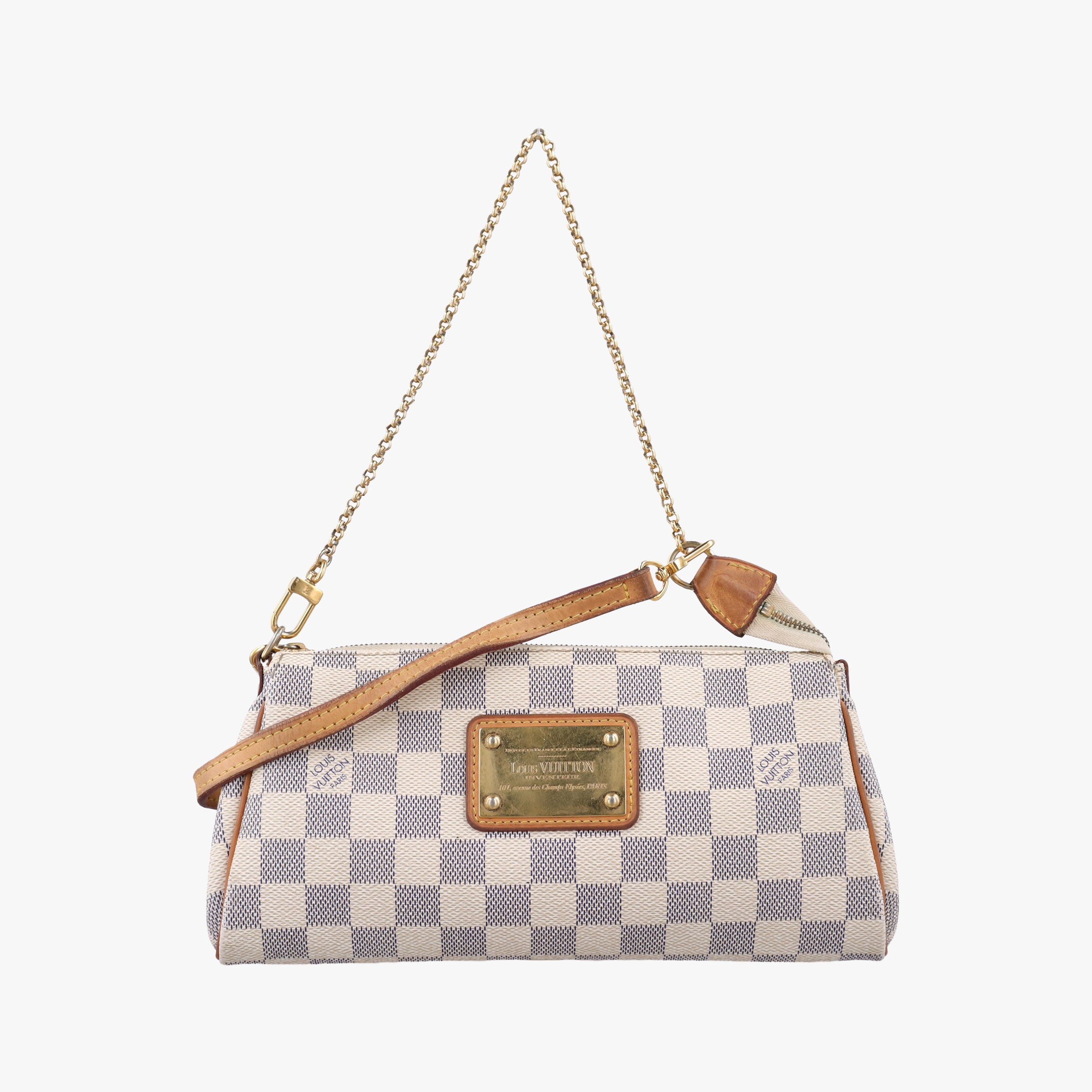 Pre-owned Louis Vuitton EVA AZUR Damier Canvas N55214 shoulderbag | stylenewstar