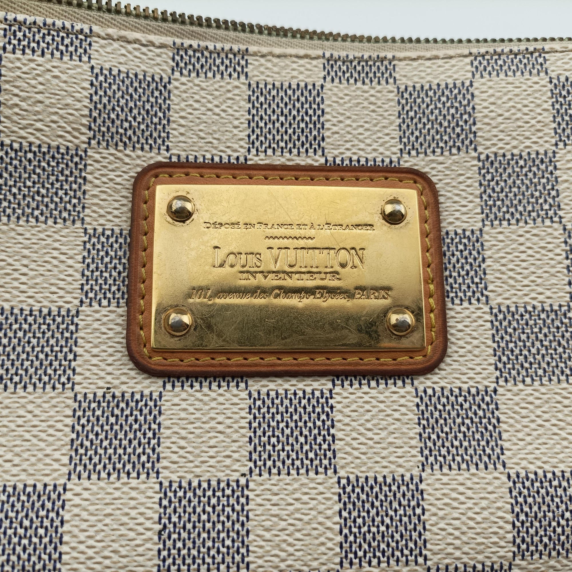 Pre-owned Louis Vuitton EVA AZUR Damier Canvas N55214 shoulderbag | stylenewstar