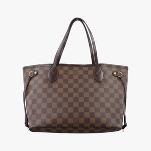 Pre-owned Louis Vuitton NEVERFULL MM EBENE Damier Canvas N51106 shoulderbag | stylenewstar