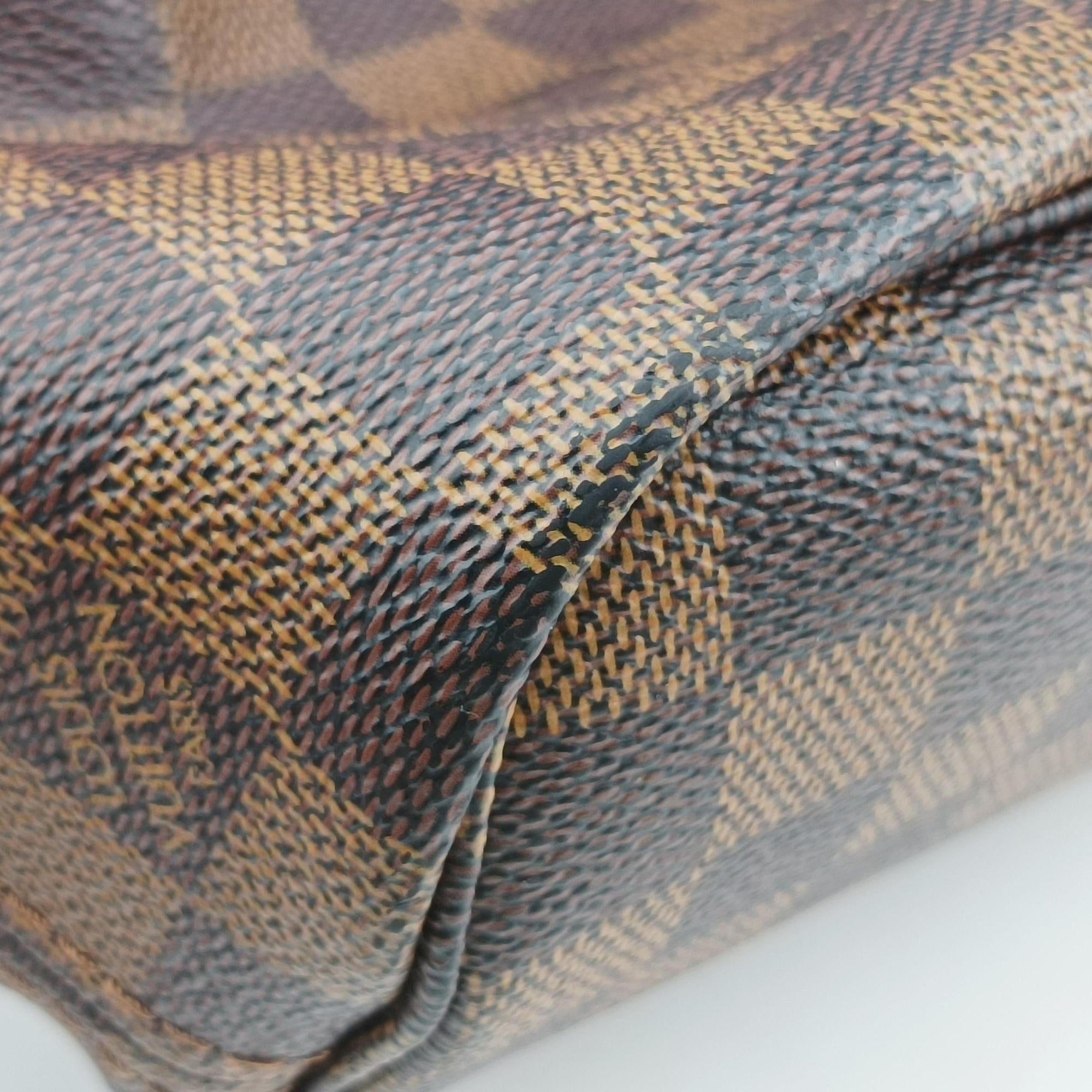 Pre-owned Louis Vuitton NEVERFULL MM EBENE Damier Canvas N51106 shoulderbag | stylenewstar