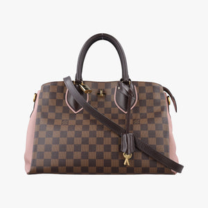 Pre-owned Louis Vuitton Normandy Magnolia×Pink Damier canvas×Taurillon leather N41488 shoulderbag | stylenewstar