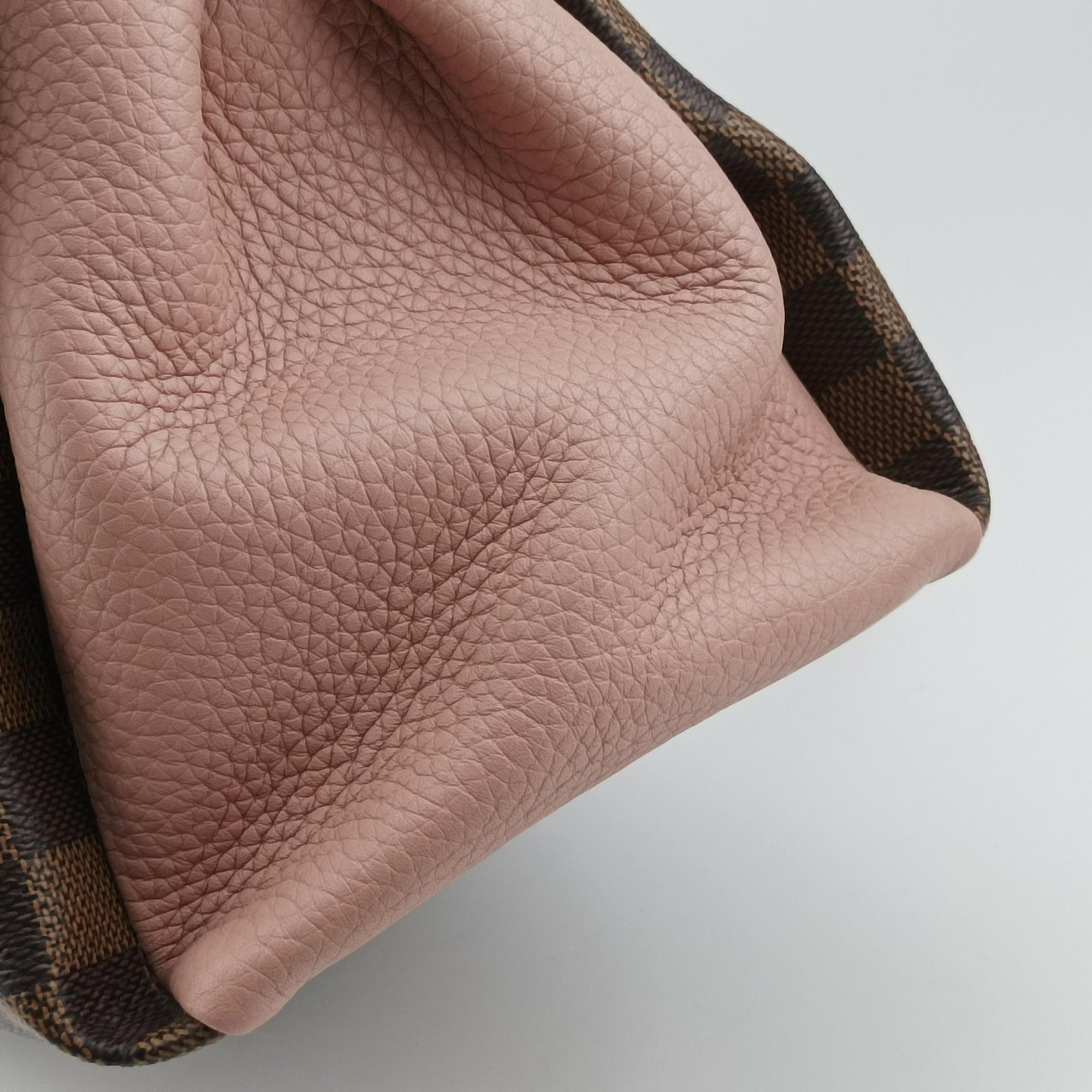 Pre-owned Louis Vuitton Normandy Magnolia×Pink Damier canvas×Taurillon leather N41488 shoulderbag | stylenewstar