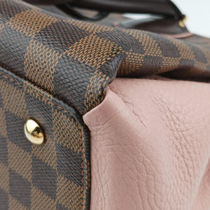 Pre-owned Louis Vuitton Normandy Magnolia×Pink Damier canvas×Taurillon leather N41488 shoulderbag | stylenewstar