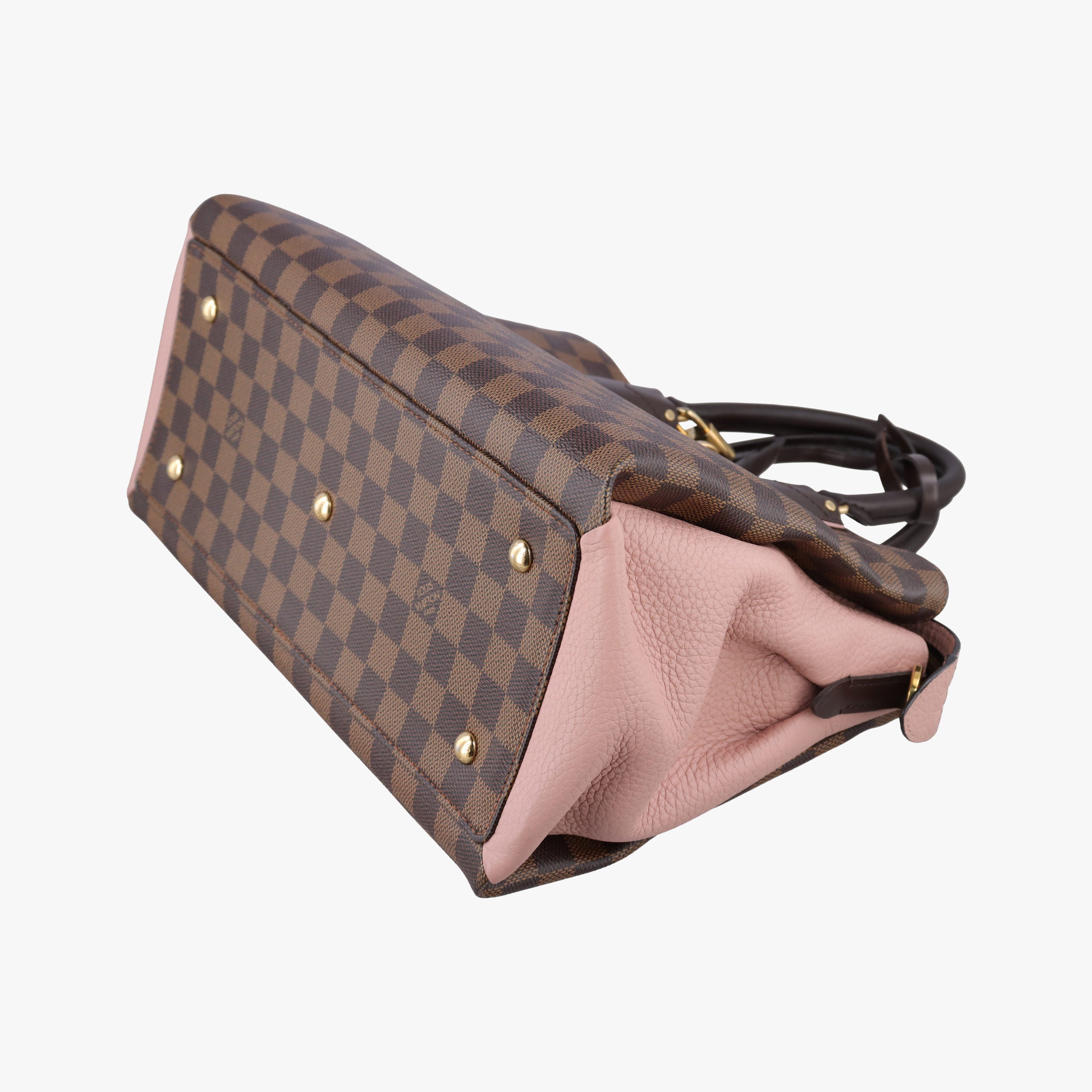 Pre-owned Louis Vuitton Normandy Magnolia×Pink Damier canvas×Taurillon leather N41488 shoulderbag | stylenewstar