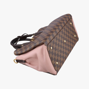 Pre-owned Louis Vuitton Normandy Magnolia×Pink Damier canvas×Taurillon leather N41488 shoulderbag | stylenewstar