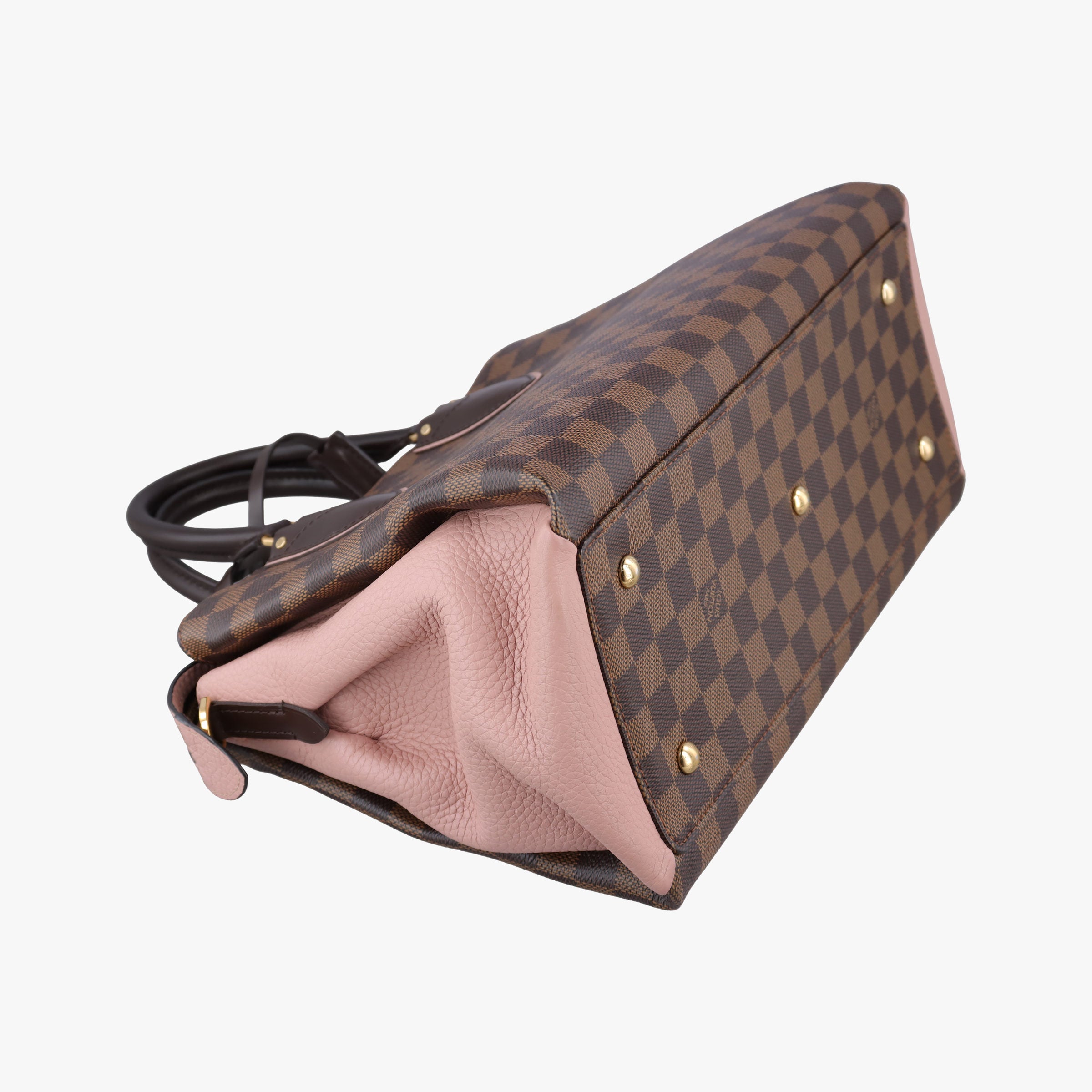 Pre-owned Louis Vuitton Normandy Magnolia×Pink Damier canvas×Taurillon leather N41488 shoulderbag | stylenewstar